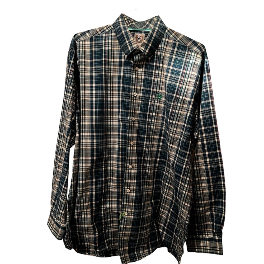 Men’s Cinch Long Sleeve Button Up Down Collared Shirt Large - Picture 2 of 8